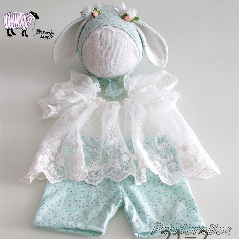 Newborn Photography Props Hat+Dress Set Clothes Infant Photo Shoot Studio Cartoon Outfits Costume bebe fotoshooting Accessories