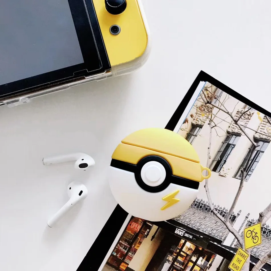 Чехол для AirPods силиконовый милый 3D игровой эльф шариковый чехол для наушников Airpods 2 Чехол для наушников Apple Air pods чехол для наушников - Цвет: 355E