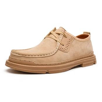 

Leather Hiking Shoes Men Outdoor Sports Mountain Boots Breathable Male Wear-resistant Camping Walking Trekking Shoes Men