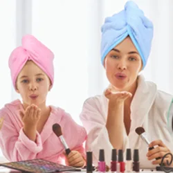 Microfiber Hair Towel Wrap For Women Super Absorbent Quick Dry Hair Turban For Drying Curly Long & Thick Hair Bath Cap Towel