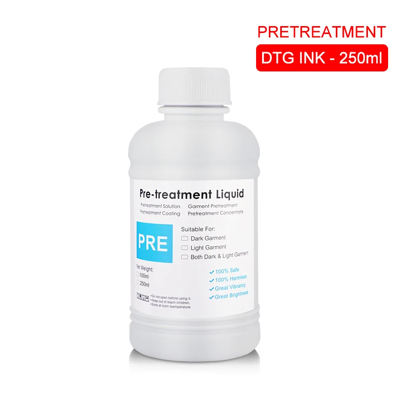 Жидкий раствор для предварительной обработки текстильных чернил принтера DTG