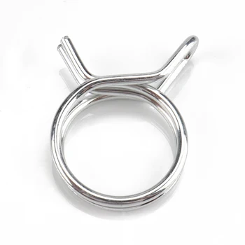 

75Pcs Spring Clamp Stainless steel Double Wire Hose Pipe Kit Replacement Set Car