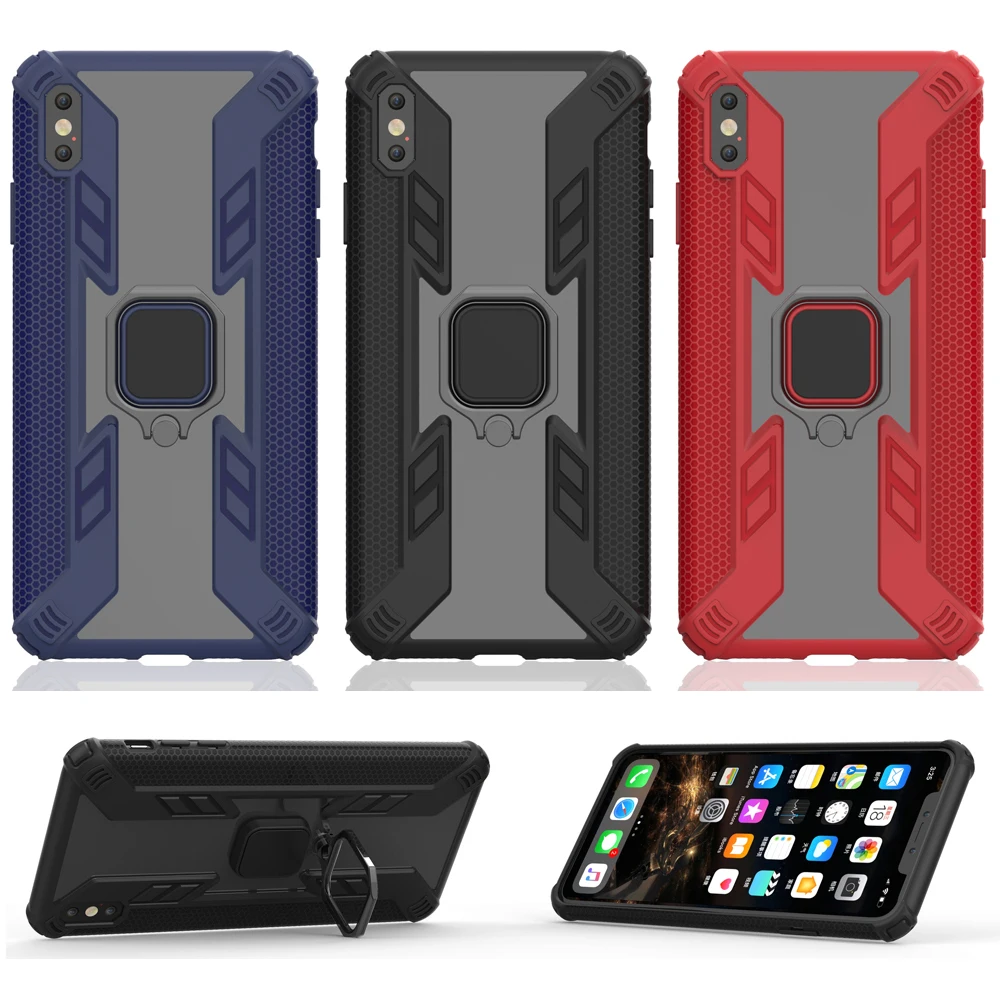 Для iPhone XS Max X XR Чехол Броня Капа бампер coque противоударный держатель крепление в