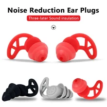 

Soft Silicone Sleeping Ear Plugs Sound Insulation Hear Protect Earplugs Anti-Noise Plug For Travel Sleep Noise Reduction Earplug
