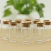 6 Pcs/lot  25*37*70mm 50ml Little Glass Bottle Stopper Dragees Glass Jars Storage for Spice Candy Containers Vials Test Tube 3