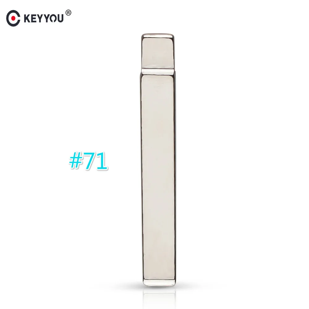 

KEYYOU High Quality Remote Folding Flip KD Blade 71# HU100 Blank Uncut KEYDIY Universal For Opel For Buick For Chevrolet
