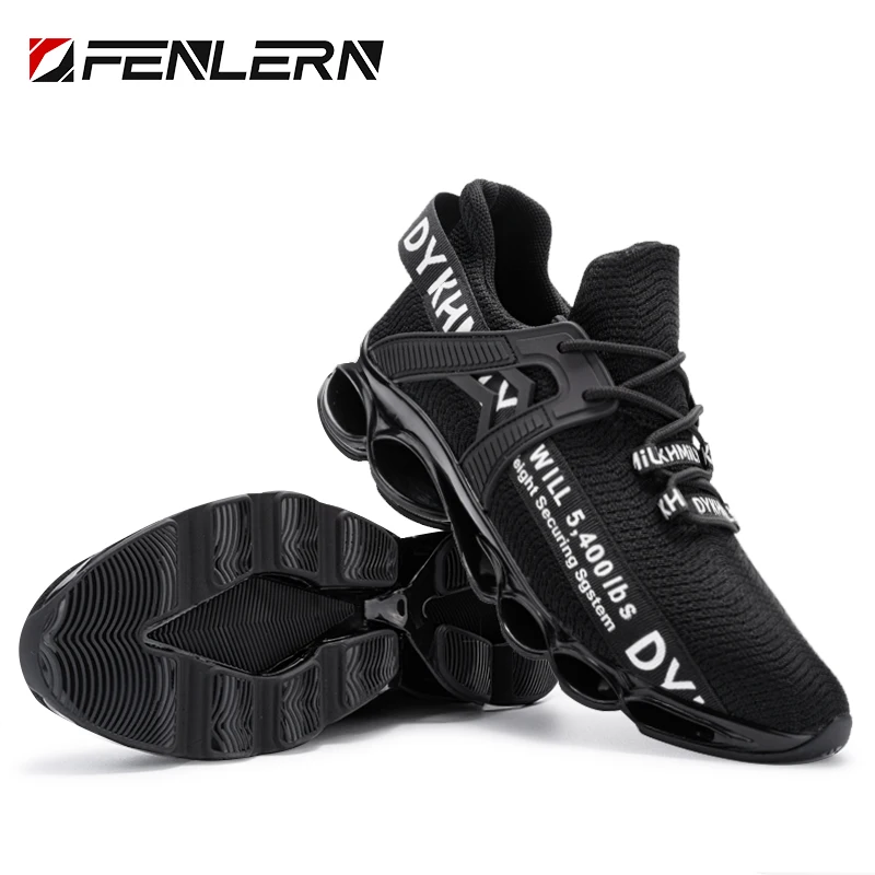 FENLERN Blade Winter Safety Shoes Men Slip on Light Weight Steel Toe Cap Shoes Composite Work Boots Sneakers Men Shoes