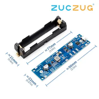 

5V/12V 18650 Lithium Battery Boost Step Up Module Charge Discharge the Same Time UPS Protection Board Charger Circuit Li-ion