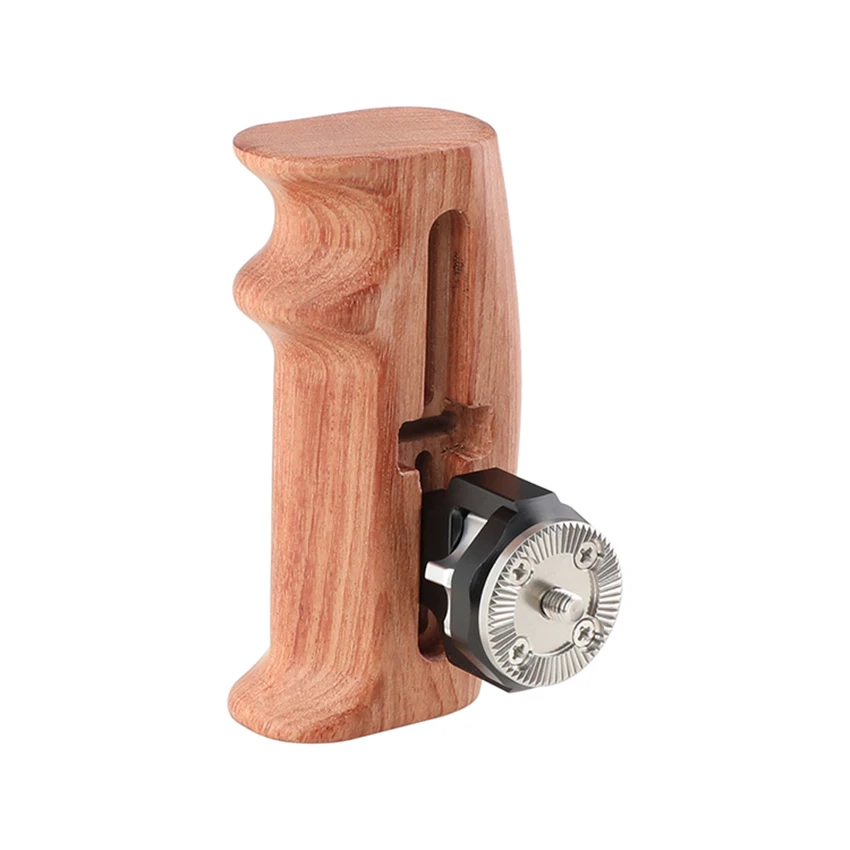 Ajustável de Madeira Handgrip com Roseta Conexão para Dlsr Kit de Ambos os Lados Camvate Montagem Thumbscrew Câmera Gaiola C2348 m6 - Image 5