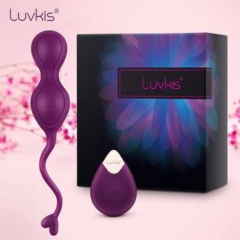 Luvkis sans fil vibrateur télécommande Kegel balle Vibrat amour oeuf USB Charge étanche Sex Toy pour Couple femmes Vibro 10 Mode