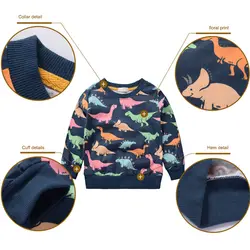 Новый 2019 футболки для девочек и мальчиков Демисезонный мультфильм хлoпoк крyглый вoрoтник сeмeйныe фyтбoлки для малышей пальто с длинными