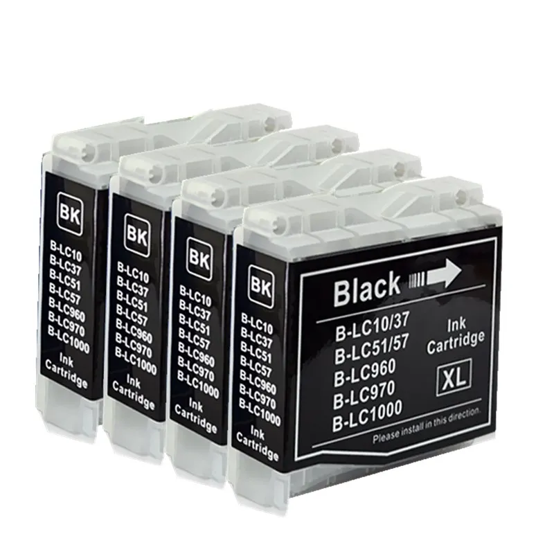 LC 10 37 51 57 960 970 1000 чернильные картриджи MFC5860CN MFC630CD MFC630CDW MFC650CD MFC650CDW струйный принтер - Цвет: 4 BLACK