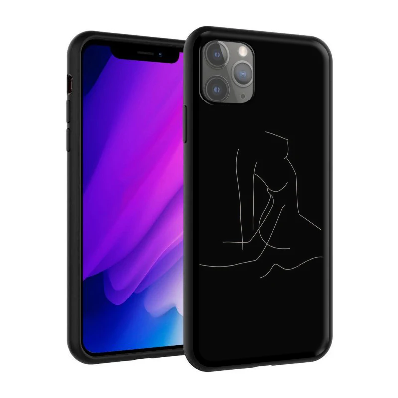 Минималистичный силиконовый чехол для Apple iPhone 12 Mini 11 Pro XS X XR Max 8 7 6S 6 Plus SE 5S|Бамперы| |