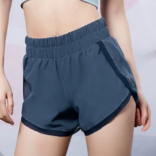 Vansydical женские спортивные шорты для йоги женские дышащие беговые шорты для фитнеса двухслойные спортивные шорты для бега