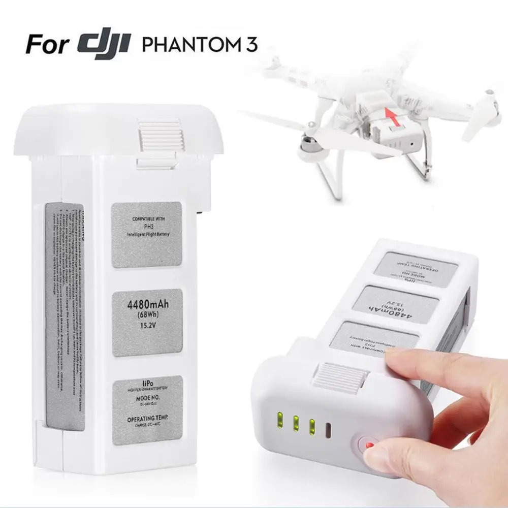 Bateria Drone para Dji Phantom Profissional Padrão Avançado 15.2v 4480mah Lipo 4s Bateria Inteligente até 23 Minutos - Image 3