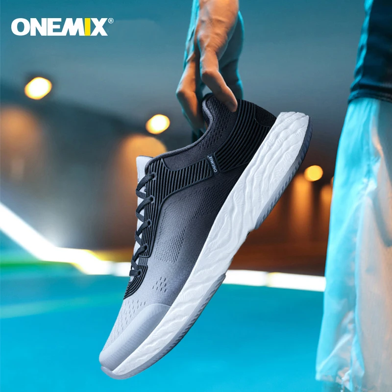 Мужские и женские кроссовки Onemix сетчатые дышащие Дизайнерские для бега