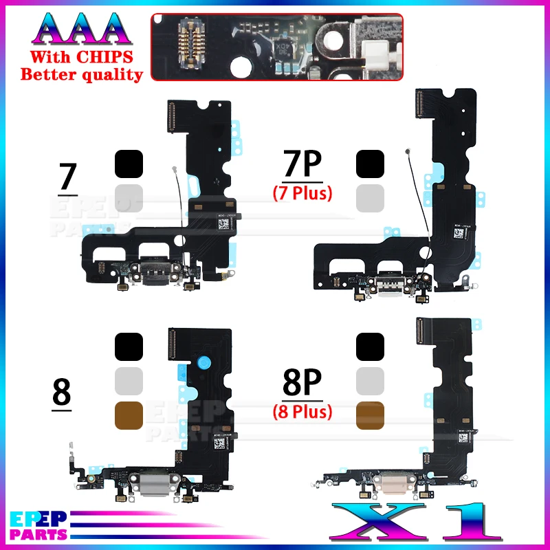 

1 шт., запасные части для зарядного устройства iPhone 7 8 Plus