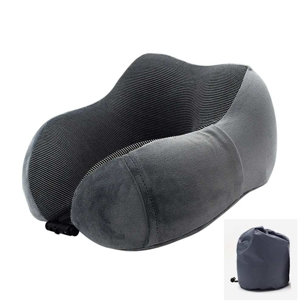Travel Pillow U shape Memory Foam Neck Pillows Relieve Pressure