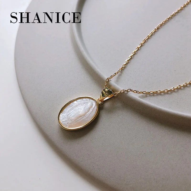 SHANICE корейское ожерелье из стерлингового серебра S925 пробы, женское колье до ключиц, цепочка, подвески и ожерелье, Женские Ювелирные изделия