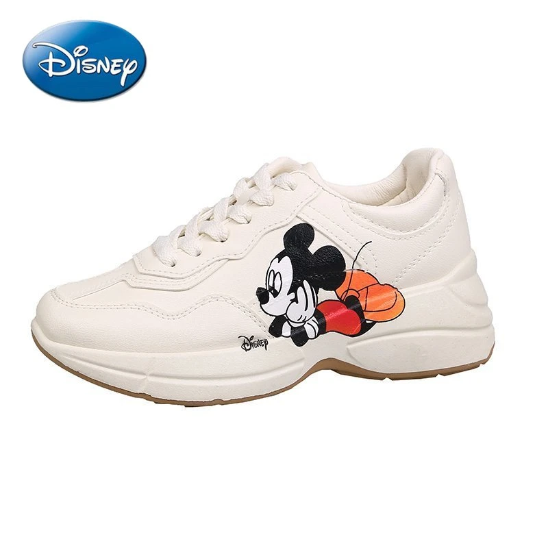 Disney zapatos Mickey Mouse originales para mujer, de plataforma a la moda, cómodas, informales, deportivas para correr| | - AliExpress