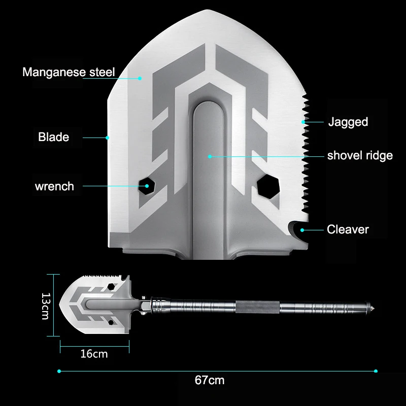 Многофункциональная военная лопата, садовые инструменты, складные походные лопаты, защитные инструменты