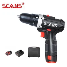 SCANS SC3121 professional tool 12V  Cordless Electric Impact Screwdriver Cordless Drill Hammer Drill Lithium Battery Dual Speed