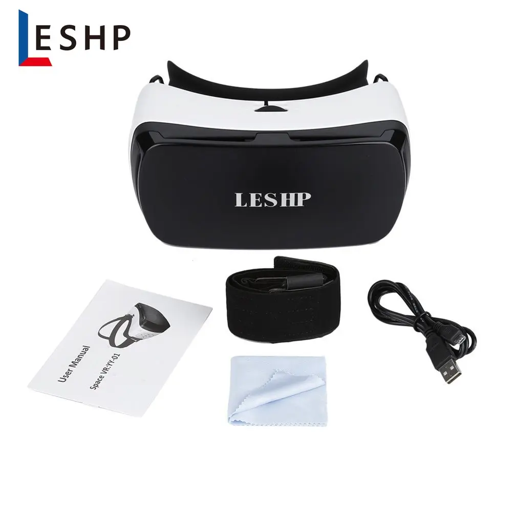 LESHP Bluetooth 3D гарнитура для очков виртуальной реальности очки виртуальной реальности коробка для воспроизведения фильмов фото удовольствие для смартфонов дропшиппинг