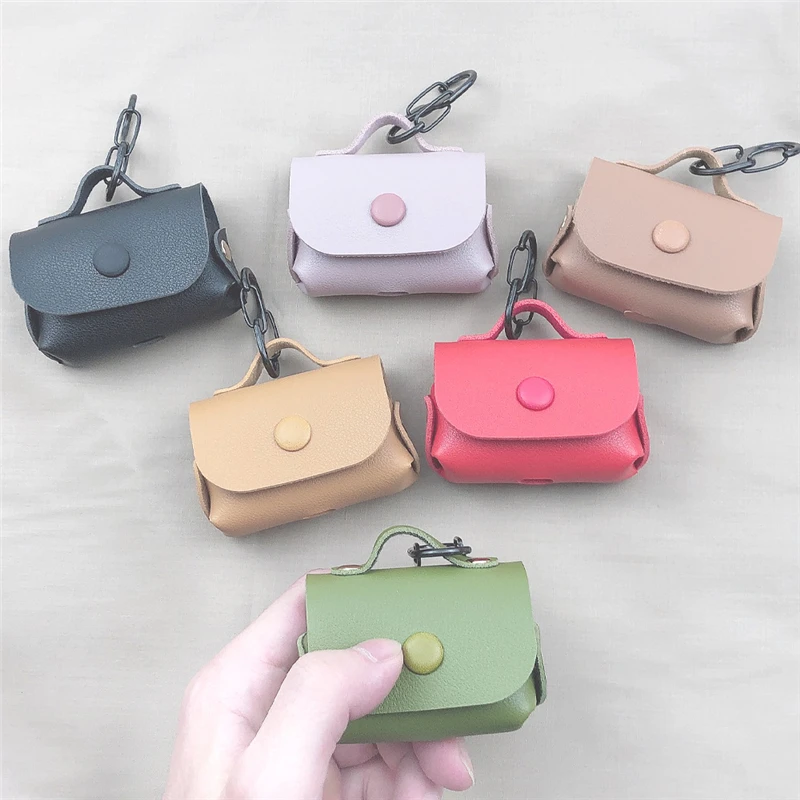 Защитный чехол из ПУ кожи для наушников AirPods Pro Bluetooth Мягкий защитный Air Pods