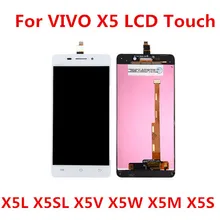 Para vivo X5L X5SL X5V X5W X5M X5S display LCD Dispaly Com Tela de Toque Digitador Assembléia para vivo X5L X5SL x5V X5W X5M tela