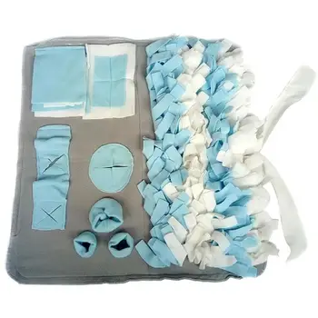 

Pet Smell Training Mat Cat Dog Relieve Pressure Find Toy Food Cushion Grey Pad Olfactory Correction Accessories 65X65cm