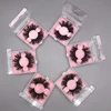 Mikiwi Free Logo 50 pairs 20mm 5D Mink Lashes Wholesale Dramatic Mink Lashes Bulk Custom Private label Fluffy lashes 1