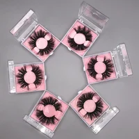 Mikiwi Free Logo 50 pairs 20mm 5D Mink Lashes Wholesale Dramatic Mink Lashes Bulk Custom Private label Fluffy lashes 1