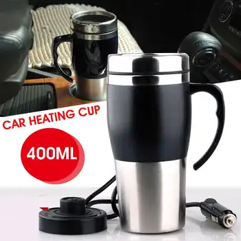 

Warmtoo 12V 350ml Portable Travel Car Electric Heating Cup Heating Water Kettle Coffee Tea Milk Heated Soaked Boiler Sonifer
