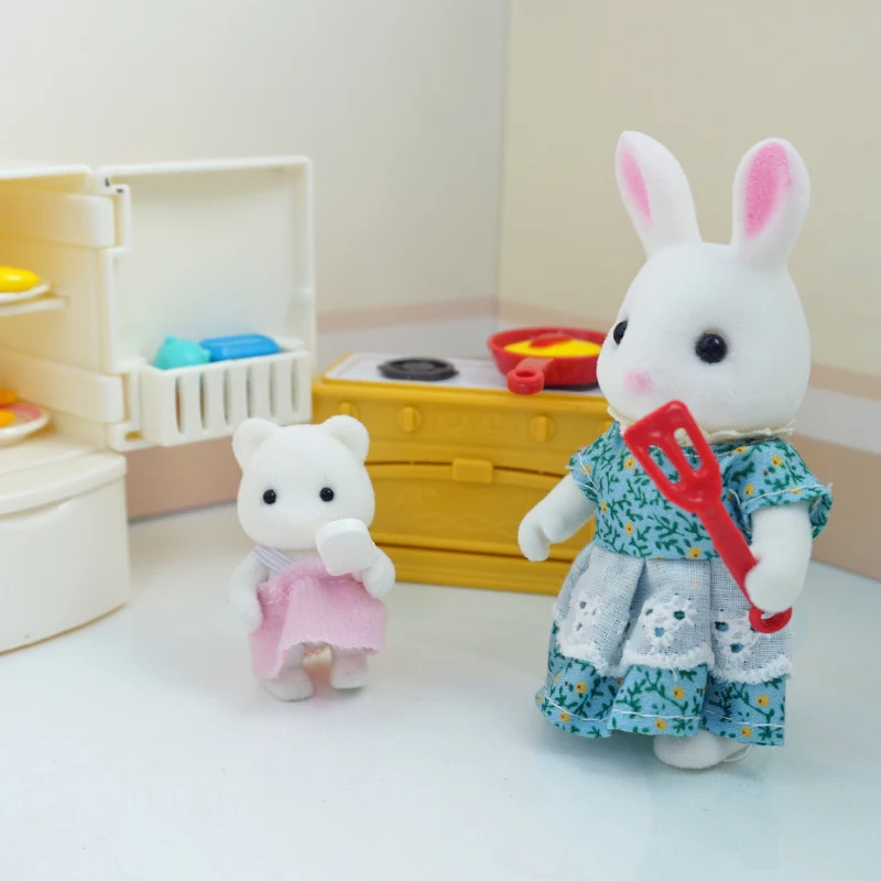 Forest Animal Kids Toys 1: 12 Mini Food Toys Kitchen Toy Set Games For Girls Simulation Furniture Dollhome Pretend Play Hobbies 3
