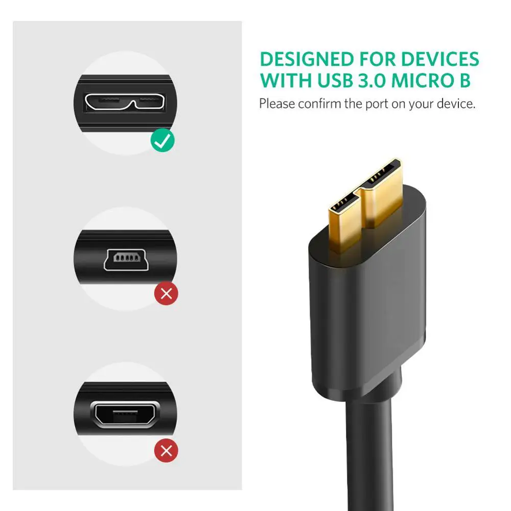 1 шт. супер скорость USB 3,0 тип-a к Micro B кабель передачи данных Шнур адаптер конвертер для внешнего жесткого диска HDD samsung S5 Note 3