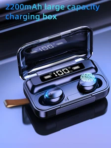 TWS-стереонаушники с зарядным футляром и поддержкой Bluetooth 5,0, 2200 мА · ч