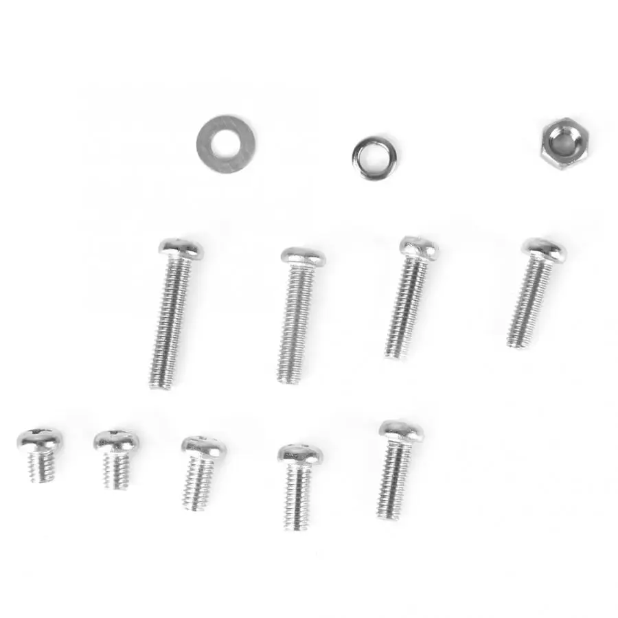 662PCS Stainless SteelDIY Combination Set Pan Head Machine Screw+Flat/Elastic Washer+Nut Set