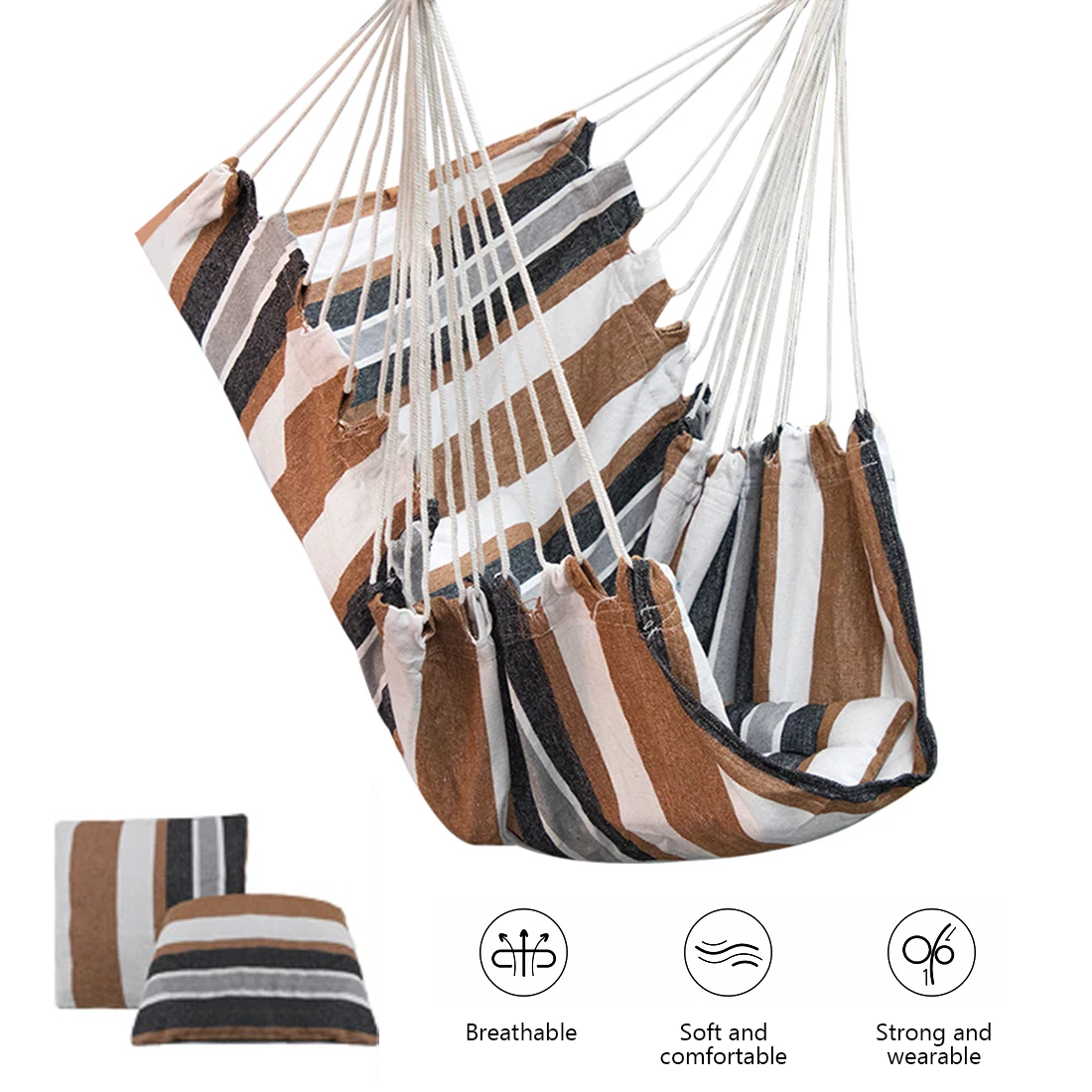 Camping Swing Hammock Indoor Bedroom Adult and Children Hanging Chair Travel Portable Outdoor Leisure Swing Camping Equipment