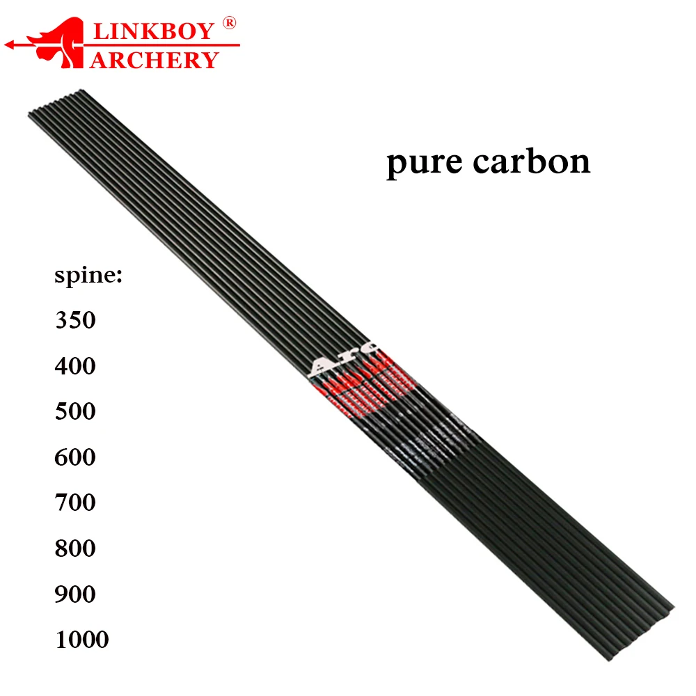 Linkboy стрельба из лука чистый углерод стрелка вал Sp350 1000 ID4.2mm для рекурсивного