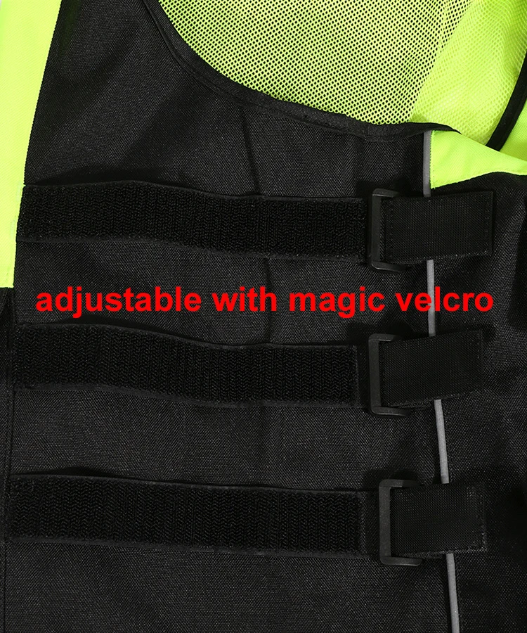 Motorcycle Safety Vest Reflective Jacket Chaqueta Chaleco Reflectante Moto Chaleco de Seguridad Colete Motocross 3pcs Protectors