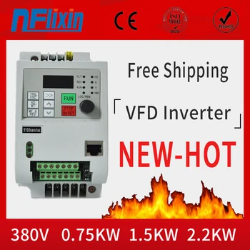 

2.2kw triphase Phase Input/3 Phase Output AC380V Variable Frequency Converter Inverter Speed Controller Tool