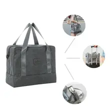 С разделителем для сухого и влажного портативного путешествия Водонепроницаемая дорожная сумка аксессуары с отделением для обуви