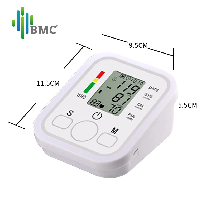 BMC Сфигмоманометр для домашнего использования здравоохранения цифровой ЖК