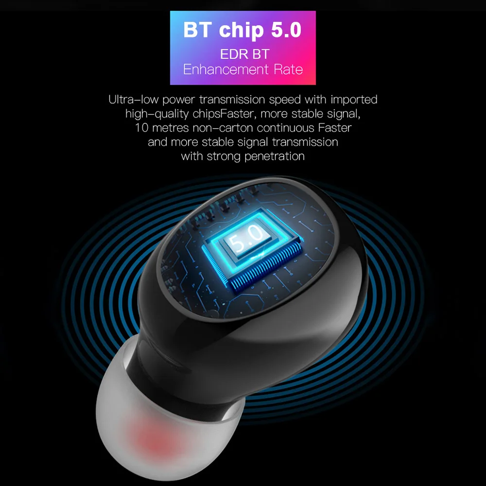 Беспроводные Bluetooth 5,0 наушники TWS 3D стерео активные шумоподавления спортивные наушники с двойным микрофоном свободные наушники