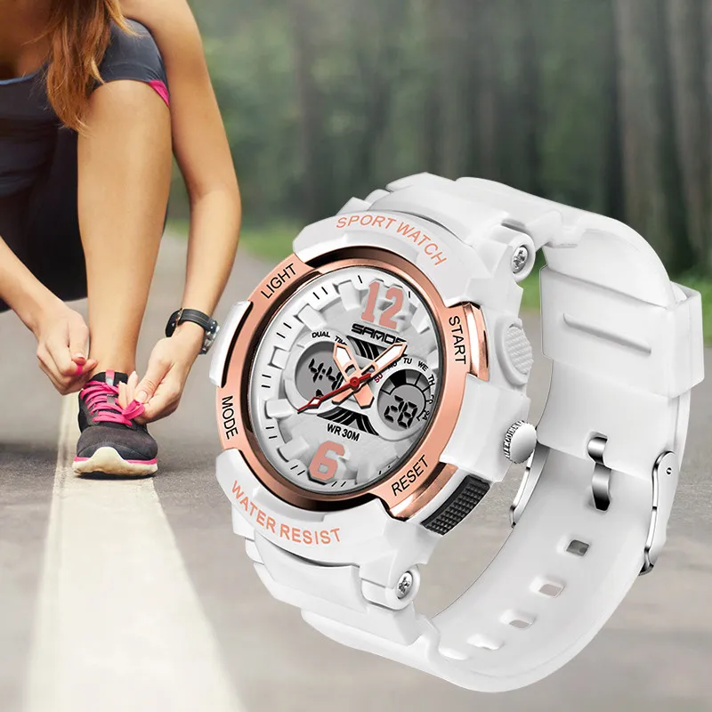 Модные новые женские спортивные часы G водонепроницаемый цифровой светодиодный Дамский шок военные электронные армейские наручные часы девушка наручные часы