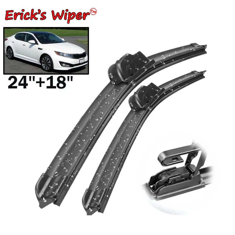 

Erick's Wiper Front Wiper Blades For KIA Optima MK3 2010 - 2015 Windshield Windscreen Front Window 24"+18"