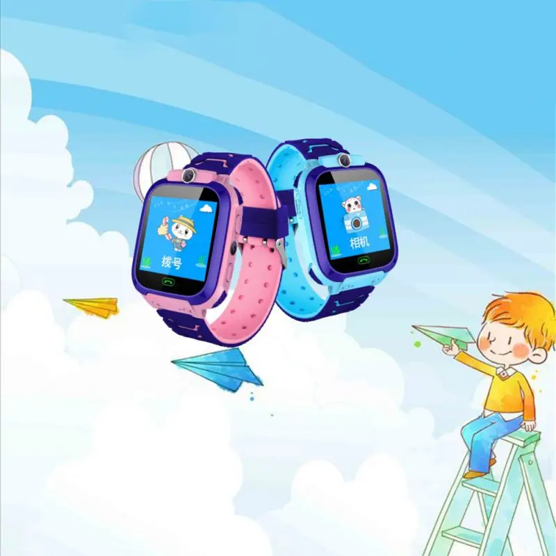 2019 Новые детские умные водонепроницаемые часы Анти-потери детские наручные часы gps позиционирование SOS функция Android и IOS