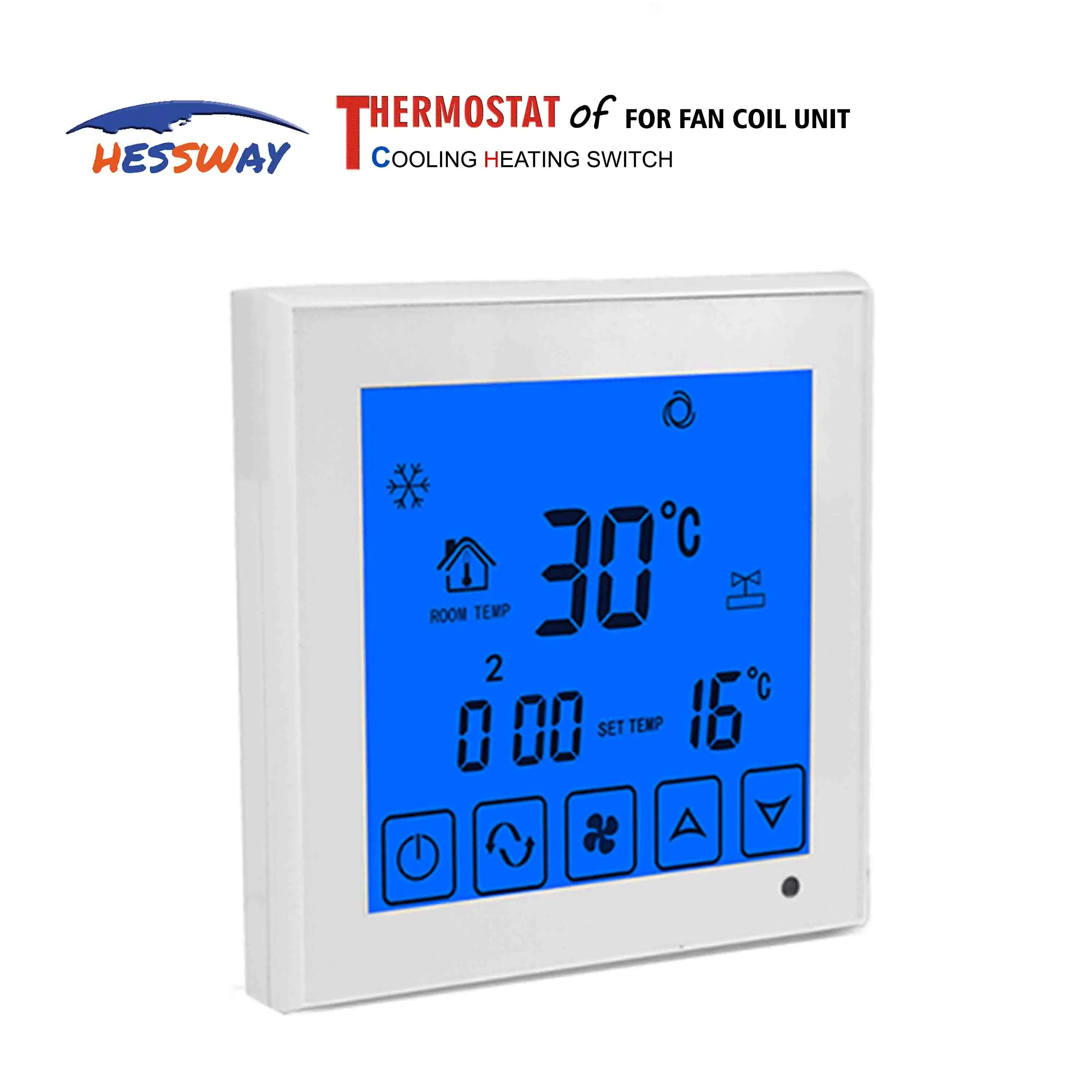 2 pipe fan coil smart thermostat temperature controller for NO NC hot cold thermostatic valve | Канцтовары для офиса и дома