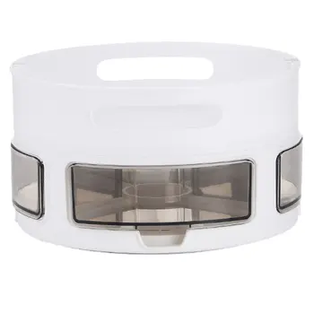 

1pc Desk Storage Box Practical Durable Swivel Cosmetic Box Cosmetic Storage Container Rotate Storage Case for Dorm Kitchen