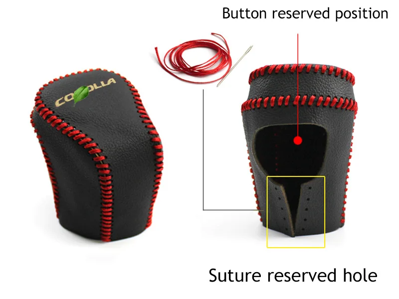 Автомобильный рычаг переключения передач, кожаный чехол для автомобиля, чехол для Toyota Corolla/Lewin 12TH